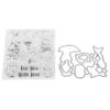Transparent Stamp  Clear Reusable Skin‑Friendly Clear Stamp for Card Making Decoration Scrapbooki