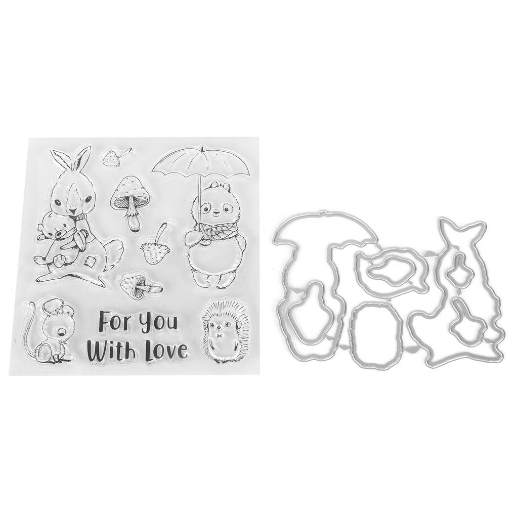 Transparent Stamp  Clear Reusable Skin‑Friendly Clear Stamp for Card Making Decoration Scrapbooki