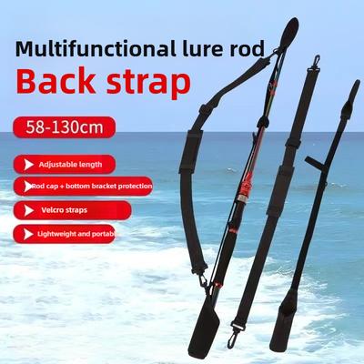 Portable Retractable Thickened Lure Fishing Rod Strap Anti-Fall Rod Cap Protective Cover for Carp and Trout Fishing At Lake