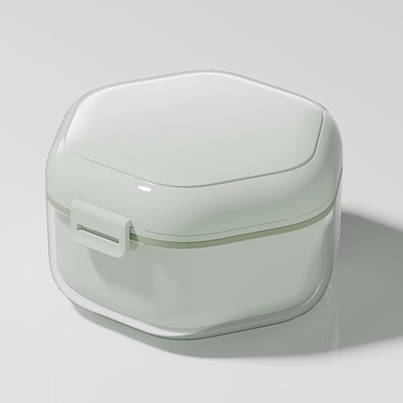 

Immersion Style Braces Box, Portable And Detachable For Travel, Denture Cleaning Box, Orthodontic Retainer Storage Box