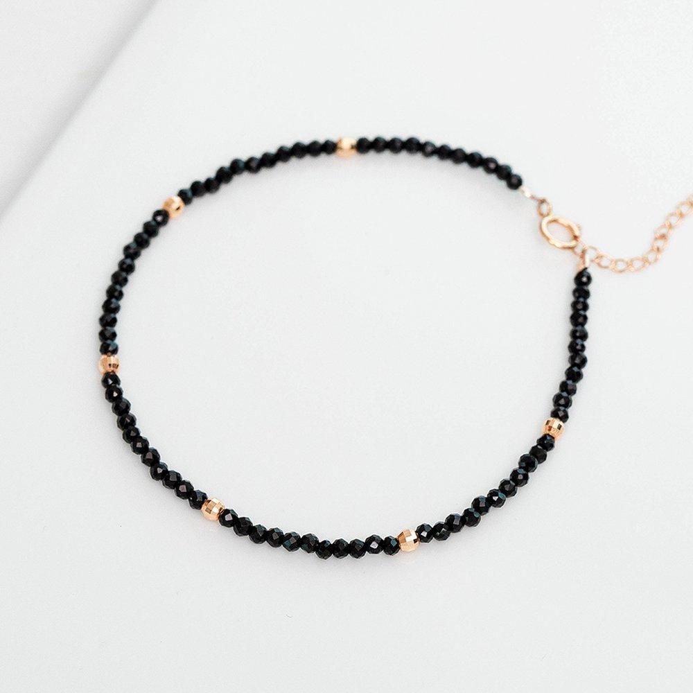 Jrosa 14K Spinel Raw Cut Ball Bracelet