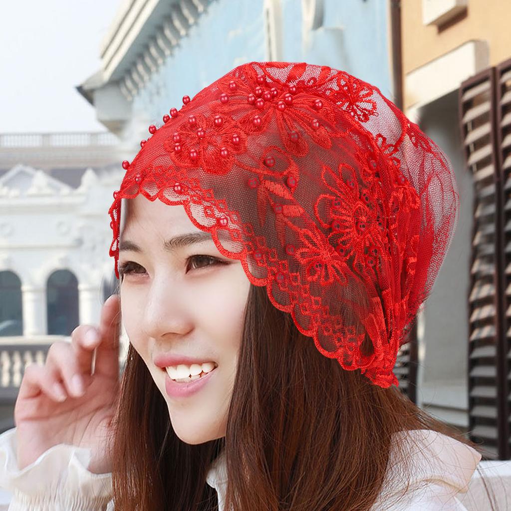 Muslim Turban   Light Weight Breathable Fabric Women Muslim Headscarf Suitable for Daily Wear Performances Worship