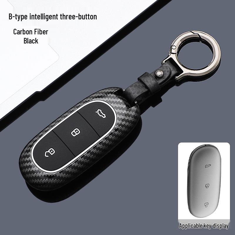 Compatible Carbon Key Case for Li Auto L6 Pro, L7, L8 Max, and L9 Ultra Models