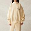 Fear Of God Essentials SS21 Pull-Over Mockneck Fleece Sweatshirt Unisex Sweatshirt Buttercream Cream FOG-SS21-555