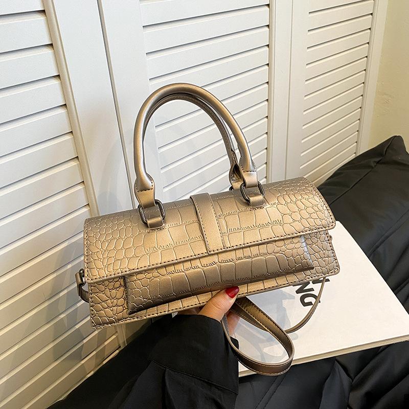 

Модная женская сумка через плечо, новые кошельки и сумки, высококачественная сумка через плечо с узором из искусственной кожи и камня для женщин, клатч через подмышку