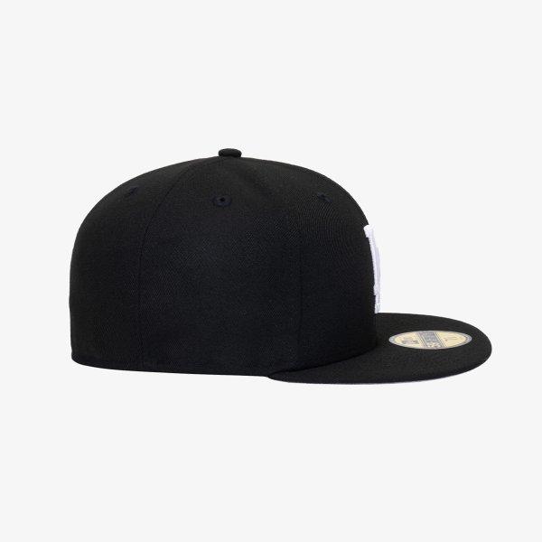 New Era Mlb La Dodgers Basic Fitted Cap bLack White 11591149