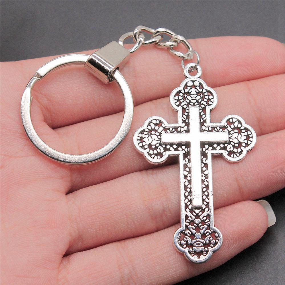 30mm Keychains Bat Cross Skull Vintage Jewelry Supplies QY006