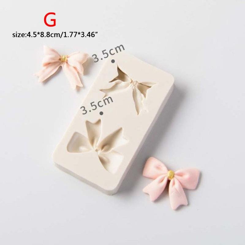 DIY Wax-Melt Moulds Heart Flower Bow-Shape Silicone Molds Chocolate Candy Gummy Molds for Party Cake Decorations Tool