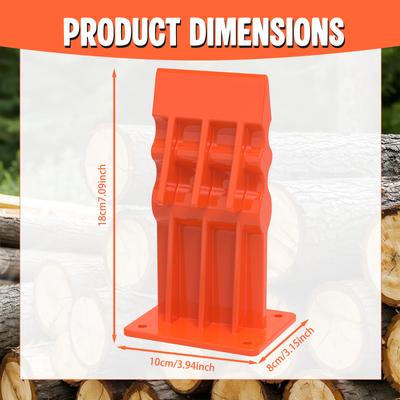 1 Stück Holzspalter Kohlenstoffstahl Scheitholz Holzspalter Tragbares Anzündholz Spaltwerkzeug Manueller Holzspalter für Kamin Outdoor