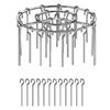 Easy to Clean Stainlesses Steel Air Fryers Skewers Rack Outdoor Grills Accessories for Meat Vegetables Chicken