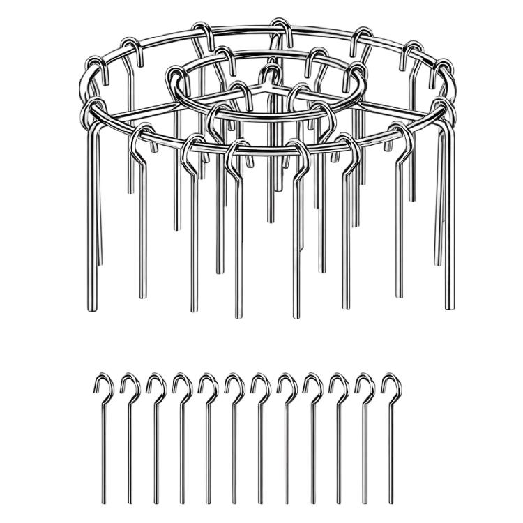 Easy to Clean Stainlesses Steel Air Fryers Skewers Rack Outdoor Grills Accessories for Meat Vegetables Chicken