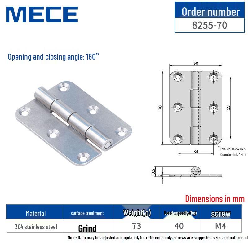 Thickened Stainless Steel Small Hinge for Folding Cabinet, Window, or Wooden Box with Lotus Leaf Design.