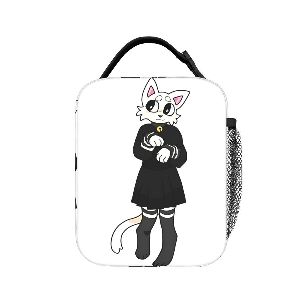 Boykisser Insulated Lunch Bag Cooler Bag Reusable,Meal Container Shy Furry Femboy Portable Lunch Box Tote Food Storage Bags