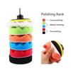 14Pcs Car Polishing Waxing Sponge Wheel Polishing Disc Kit Set 3inch M10 Sponge Disc Pad For Car Polisher Polishing Buffing Auto