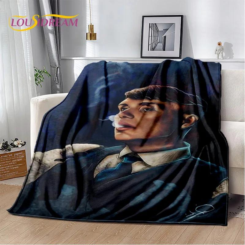 Tommy Shelby Peaky Blinders Soft BlanketSoft Throw Blanket for Home Bedroom Bed Sofa Picnic Travel Cover Gift