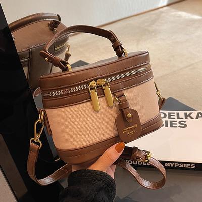 Premium Texture Small Bag Women 2025 New Niche Portable Box Bucket Bag Versatile Messenger Bag