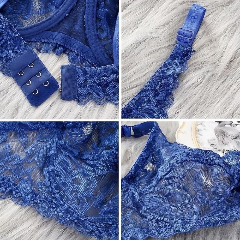 Mesh Transparent Push Up Bra Hollow Out Lace Underwear Lingerie Lace Bra Daily Wear