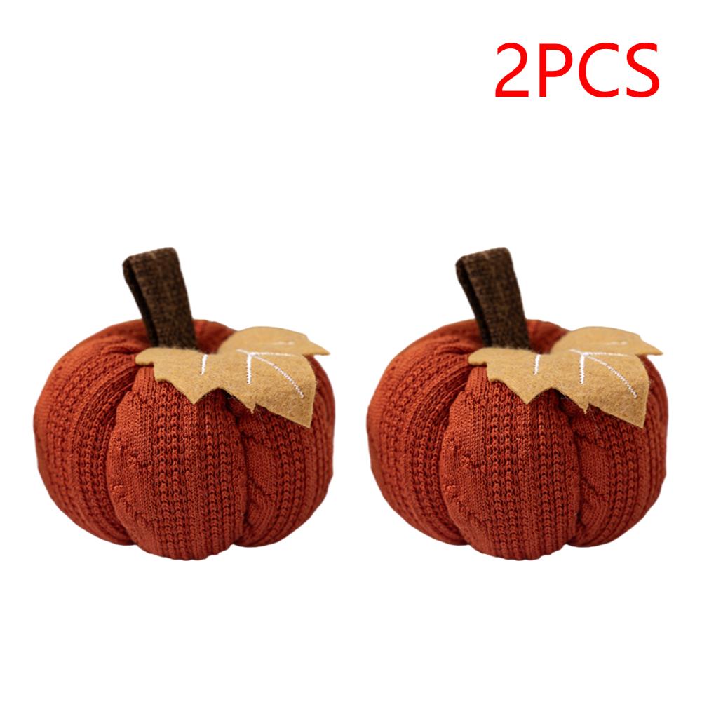 1-5PCS Small Pumpkins Home Decor Knit Knitted Pumpkin Reusable Seasonal Charm Cozy Warm Decorative Ornaments Crochet Pumpkins