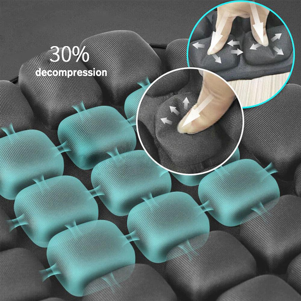 Cuscino per sella da motocicletta 3D Moto Air Seat Cushion Cooling Pad Ciclismo Cruiser Touring Sella Tappetino Anti-Pressione Coprisella da corsa