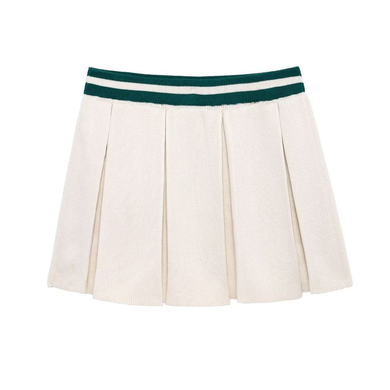 Kaslead New Arrival Women's Fashion Style Lapel Long Sleeves Knitwear Skirt 6771047 6771048