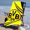 proof beach towel with Borussia Dortmund pattern - soft,absorbent,quick-drying,machine washable - perfect for swimming,camping,bathing