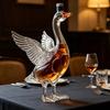 Duck Shape Whiskeys Decanter Bottle, Clear Glass Liquor Decanter for Home Bar Users, Hosts, Gatherings and Table Presentation
