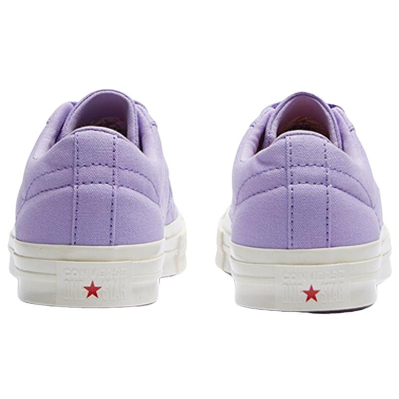 Converse One Star Classic Star Logo Non-slip, Wear-resistant, Lightweight Low-top Skate Shoes Unisex Lilac