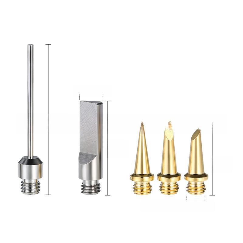 Gas Soldering Iron Tip Accessories: Pointed Knife Head & Heating Core (Model 1115K)