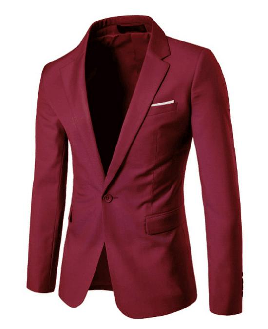 European Size Men's Slim Fit Blazer - Thickened Casual Suit, Korean Style