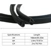 Door Weather Stripping Window Door Seal Strip Soundproof 1.6/1.8/2M Length