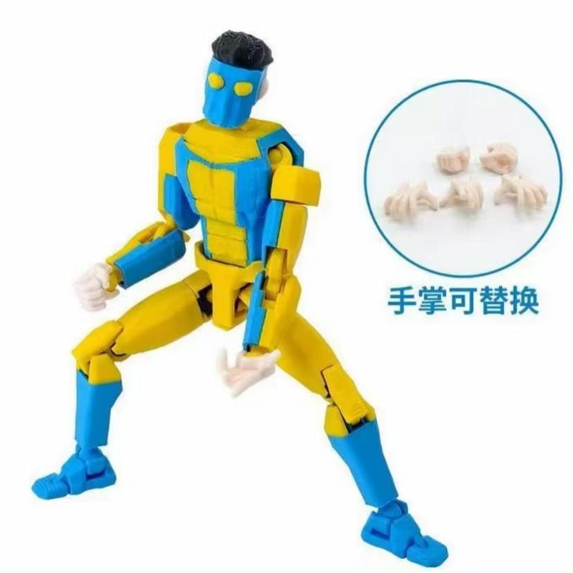 3D Printed Invincible Boy Invincible Mark Titan13 T13 Dummy13 Multi-Jointed Movable Action Figure Desktop Ornament