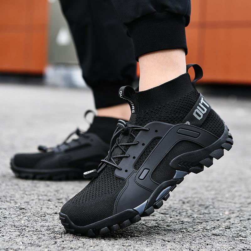 

Men s Outdoor Hiking Shoes, Breathable Fly Woven Mesh Shoes, Water Wading Shoes, Men s Sports Shoes 40 чорний
