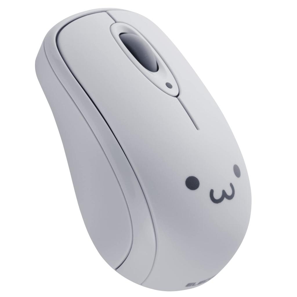 ELECOM Wireless Mouse, Bluetooth, WWCB Certified, 3 Buttons, Symmetrical, IR LED, Gray Face, M-CB01BRGF