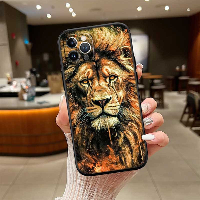 Animal lion New High-End Shell Phone Case for OPPO A3 Pro A72 A74 A76 A77 A77S A78 A79 A94 A95 A18 A40M A58