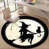 1PC Witch Moon Office Round Area Rug, Mat Suitable For Office, Under Office Chairs Bedroom Living Room Home Decor, Room Deco
