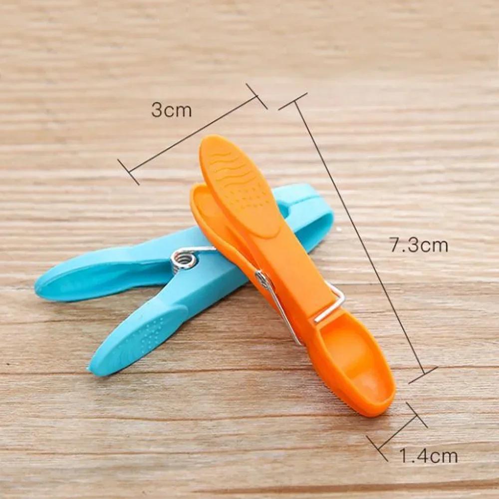 24 Stück Wäscheklammern Hängeklammern Clips Kunststoff Kleiderbügel Ständer Wäscheklammern Klemmen Handtuchklemmen Aufbewahrungshaken für Zuhause