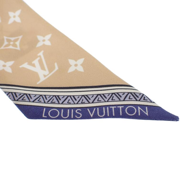 Louis Vuitton M79533 Scarf Blue/beige Silk Women