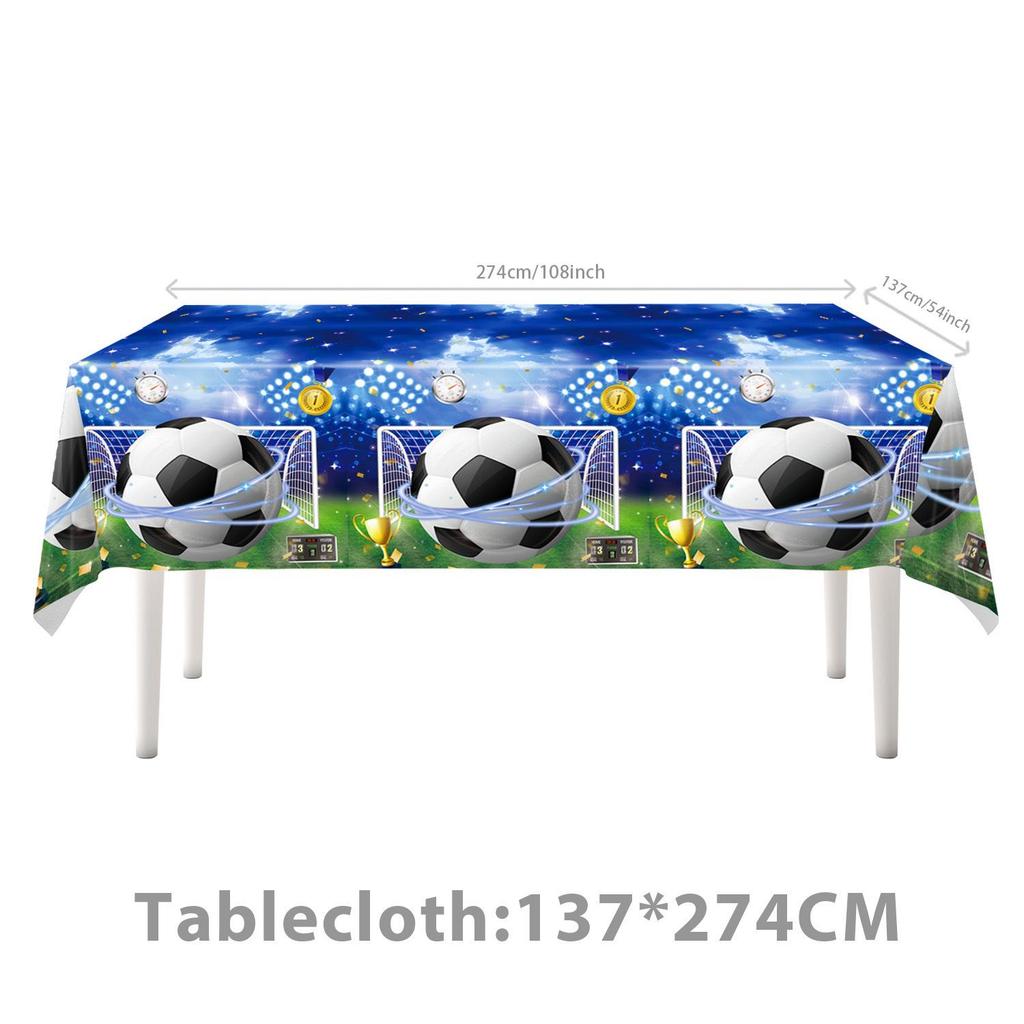 World Cup Football Party Supplies: Birthday Decorations & Tableware Set with Banners & Props