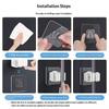 Wall Mounted Mop Holder No Drilling High Load Bearing For Kitchen Bathroom Home Storage