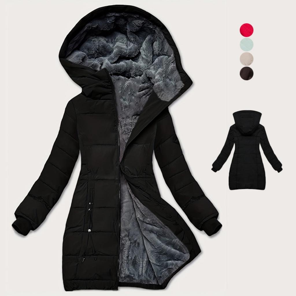 Autumn Winter Fleece Thickened Waterproof Hooded Jacket for Men Women Outerwear Top