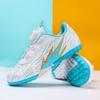 New spring and summer children's football shoes boys broken nails TF teen girls elementary school students rotating buttons grass training