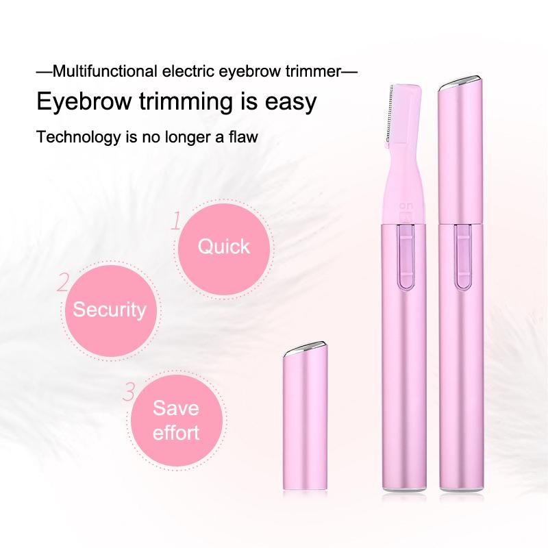 Portable Electric Automatic Eyebrow Trimming Tool Mini Shaver Facial Hair Shaver Nose Hair Brush Scraper For Nose Ears Body