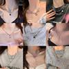 Fashionable Women Collarbone Y2K Zircon Necklace Double Layered Necklace Daily Casual Cocktail Party Choker