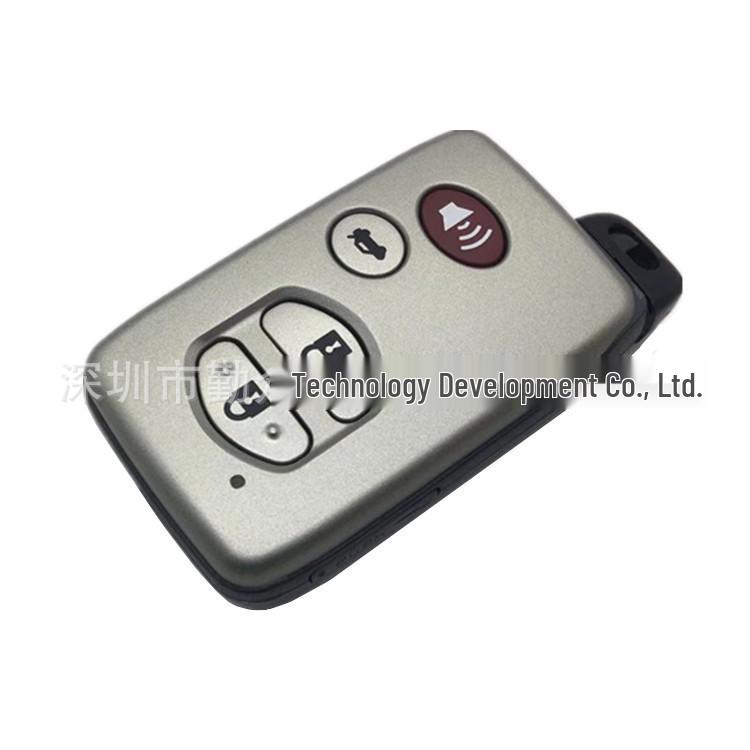 Toyota 3+1 Button Silver Smart Car Key Shell