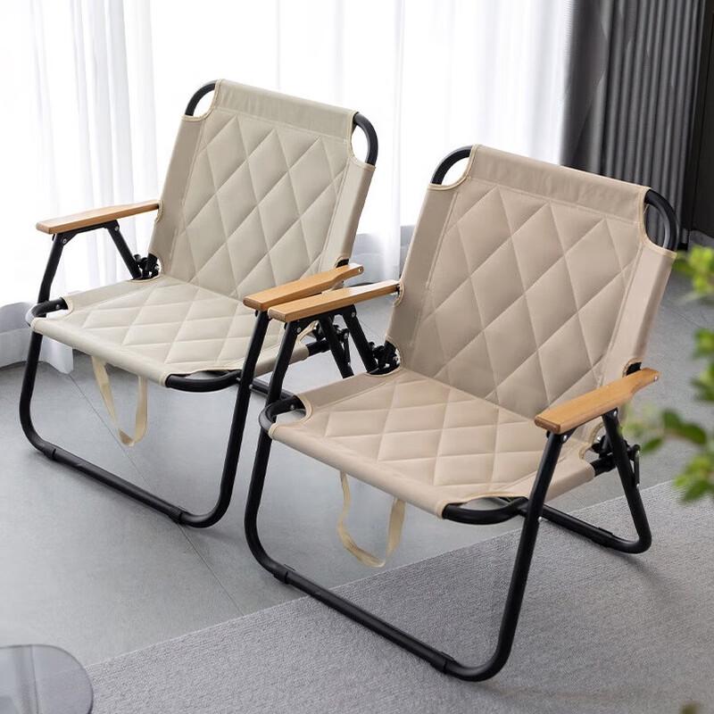 OEING Padded Outdoor Folding Camping Chair