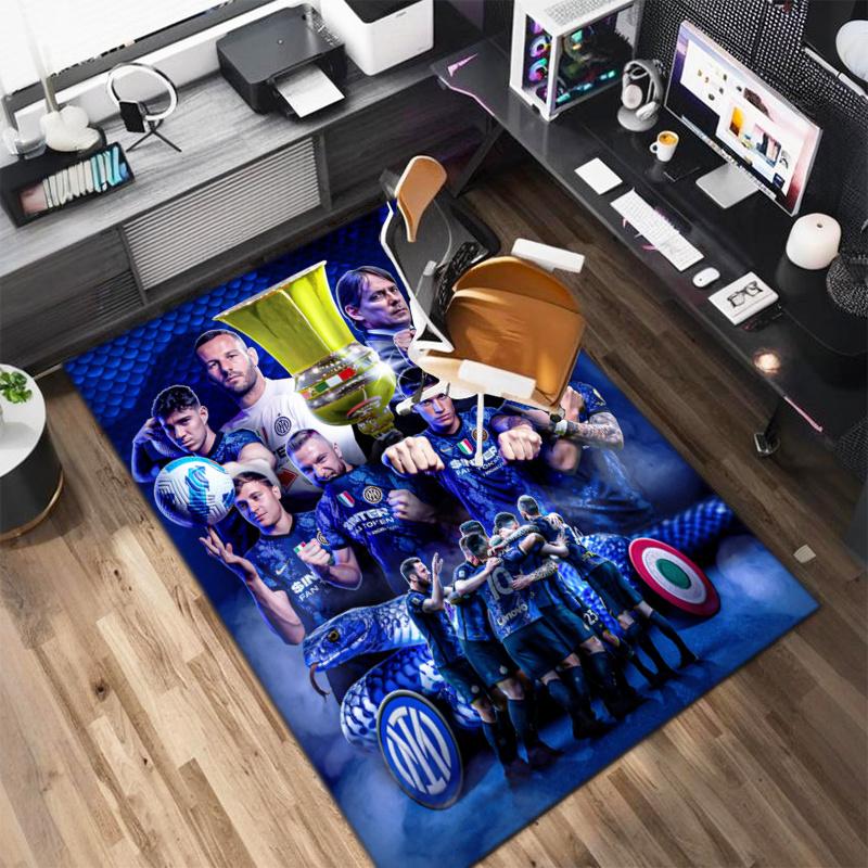 Famous F.C. Internazionale Milano football player Lautaro Martínez carpet is suitable for living room and bedroom office decorative carpet L2