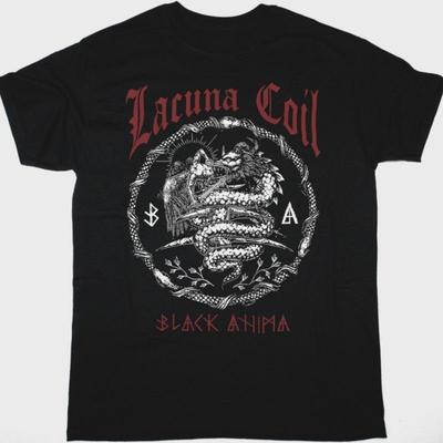 LACUNA COIL Band BLACK ANIMA Cotton Black All Size T Shirt For Men TT303 Unisex T-Shirt