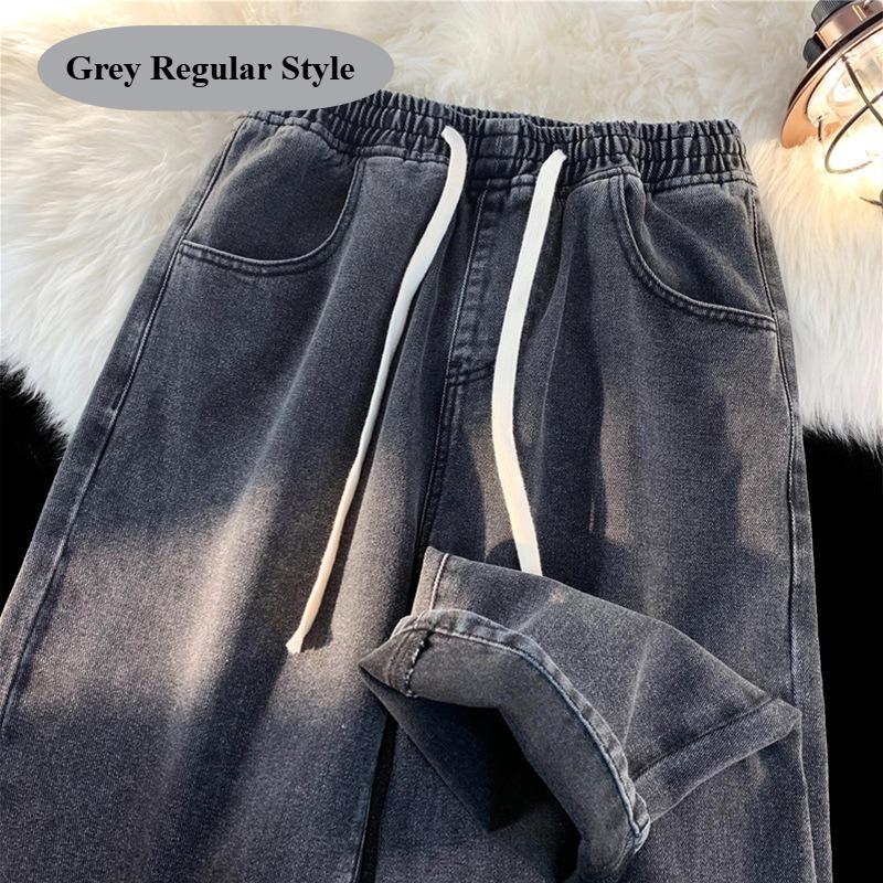 Stilvolle Damen-Winterjeans, Verdickte Denim-Hose mit Fleecefutter und Kordelzug-Taille, Bequeme Freizeitjeans für Alltag & Ausflüge