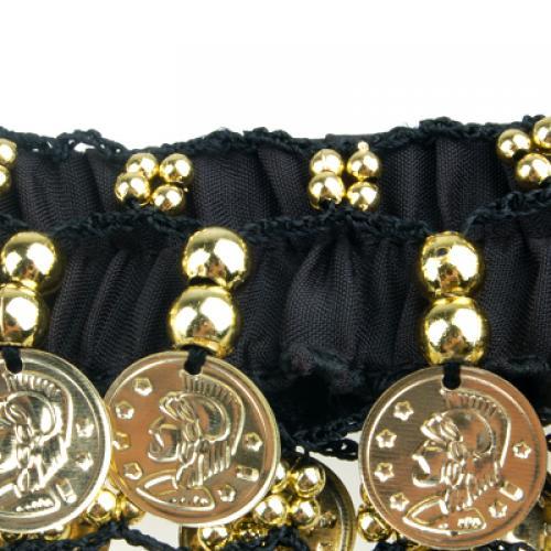 Belly Dance Dancing Anklet Waist Bracelet Cuff Chain Coins Beads Jewelry