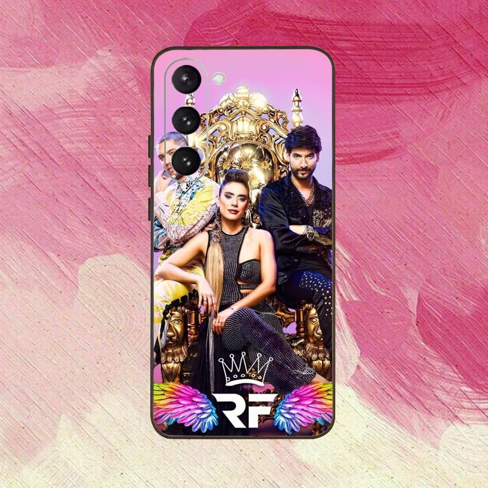 Q-Queen of Flow La Reina Del Flow-ES Phone Case For Samsung Galaxy A73,A72,A71,A70,A53,A52,A51,Soft Silicone Black Cover